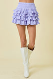Lavender Knit Smocked Skort