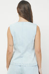 Light Denim Vest & Shorts Set