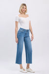 High Rise Soft Crop Slim WIde Jean