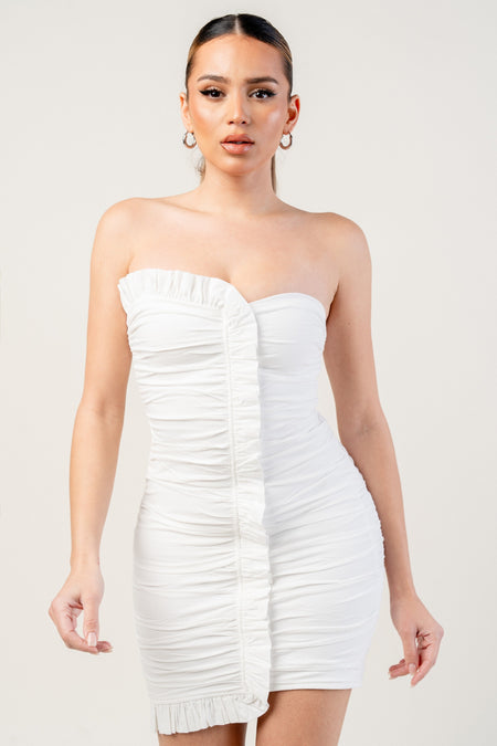White Golden Belt Dress With Belt – THE WEARHOUSE