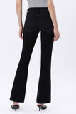 Black Mid Rise Full Length Bootcut Jeans