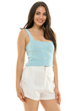 Blue Pearl Embroidered Tank