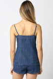 Denim Two Piece Set