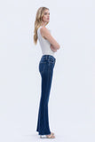 Lena High Rise Raw Hem Bootcut Jeans