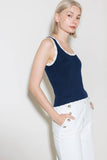 Navy Sweater Tank Top