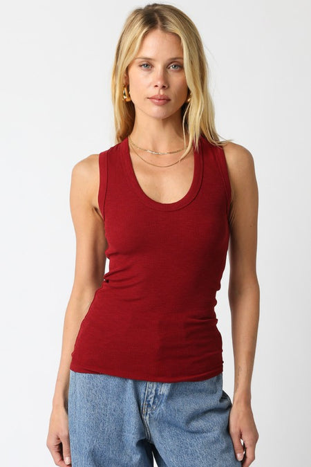 Blue Braid Detail V-Neck Blouse