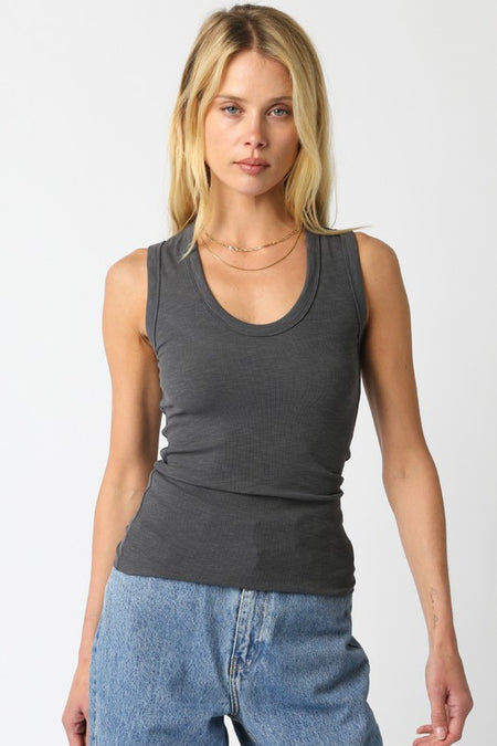Blue Braid Detail V-Neck Blouse