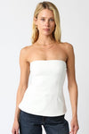 Ivory Strapless Top