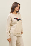 Tan Bow Dog Sweater