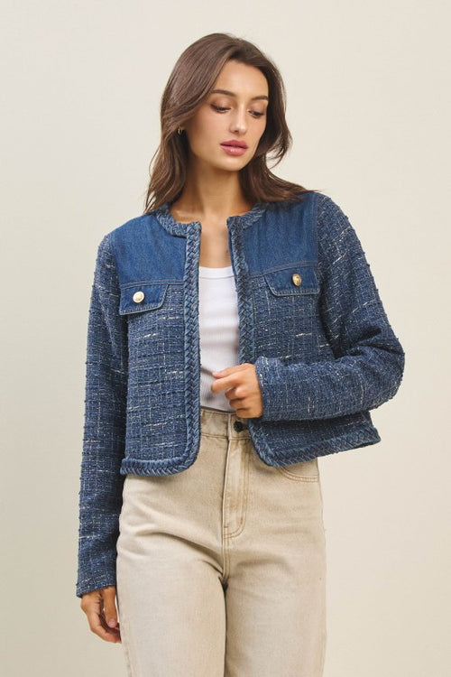 Denim Tweed Jacket