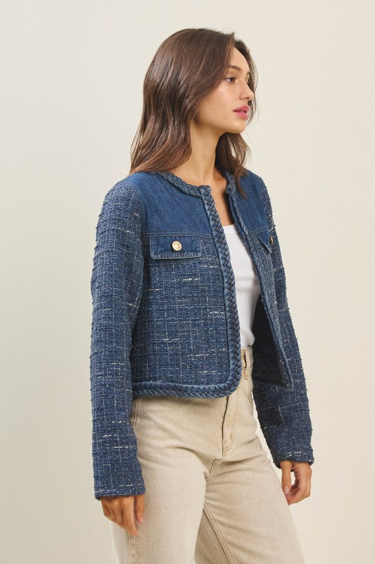Denim Tweed Jacket