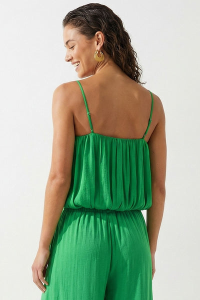 Green Bubble Tube Top