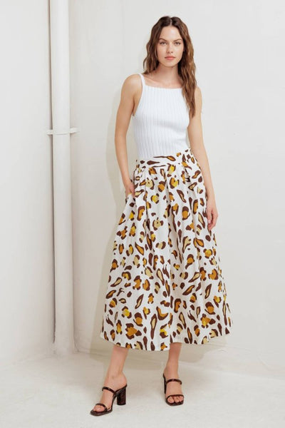 Printed Maxi Skirt