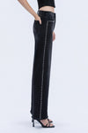 Ava Black High Rise Studded Jeans