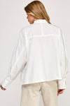 White Button Up Top