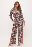Animal Print Button Down Blouse