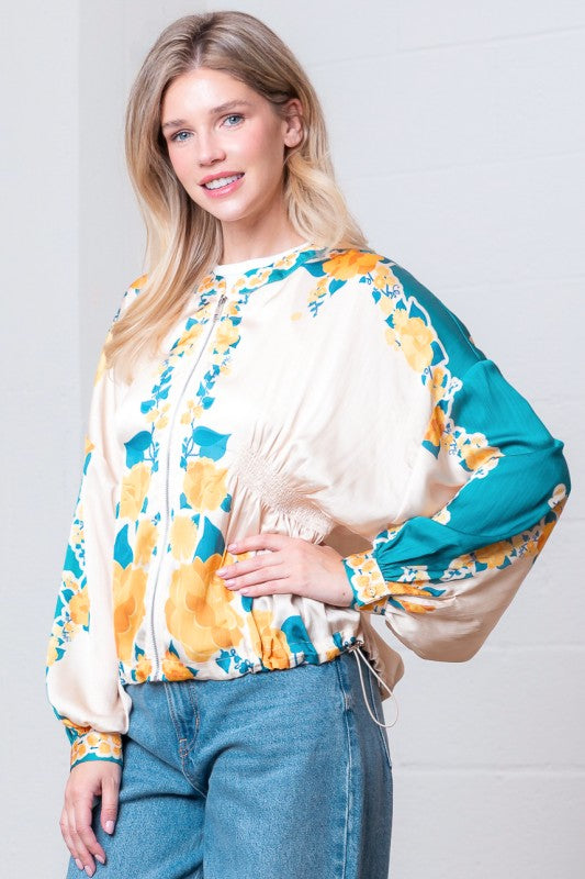 Flower Printed Jacket