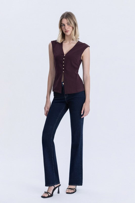 Lucy Dark Wash Seamless Bootcut Jean