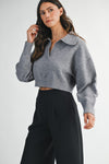 Grey Collared Sweater