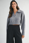 Grey Collared Sweater