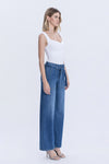 Jenny High Rise Waist TIe Wide Leg Jeans