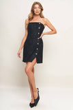Black Tweed Mini Dress