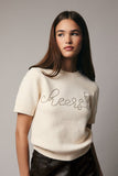 Cream Round Neck 