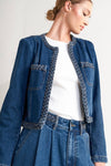 Braided Denim Jacket