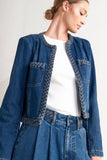 Braided Denim Jacket