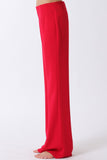 Red Flared Knit Pants