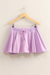 Lavender Sweatpant Skort