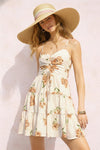 Floral Eyelet Mini Dress