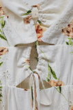 Floral Eyelet Mini Dress