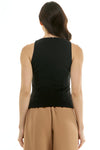 Black Square Neck Tank