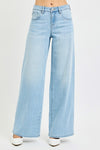 Light Wash Slouchy Wide Leg Jeans