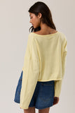 Butter Yellow Cropped Sweater
