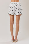 High Rise Polka Dot Print Sweatshorts