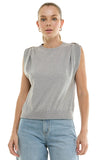 Heather Grey Muscle Tank Sweater