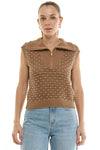 Crochet Pearl Sleeveless Sweater