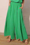 Green Wide Leg Pants