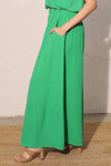 Green Wide Leg Pants