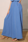Blue Wide Leg Pants