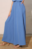 Blue Wide Leg Pants