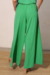 Green Wide Leg Pants