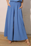 Blue Wide Leg Pants