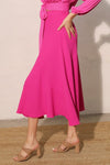Fuchsia Midi Skirt