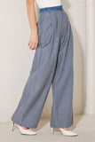 Denim Striped Seersucker Pant