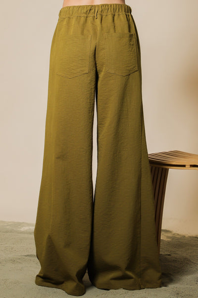 Olive Wide Leg Pants