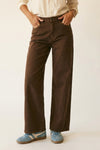 Brown Wide Leg Jeans