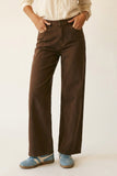 Brown Wide Leg Jeans